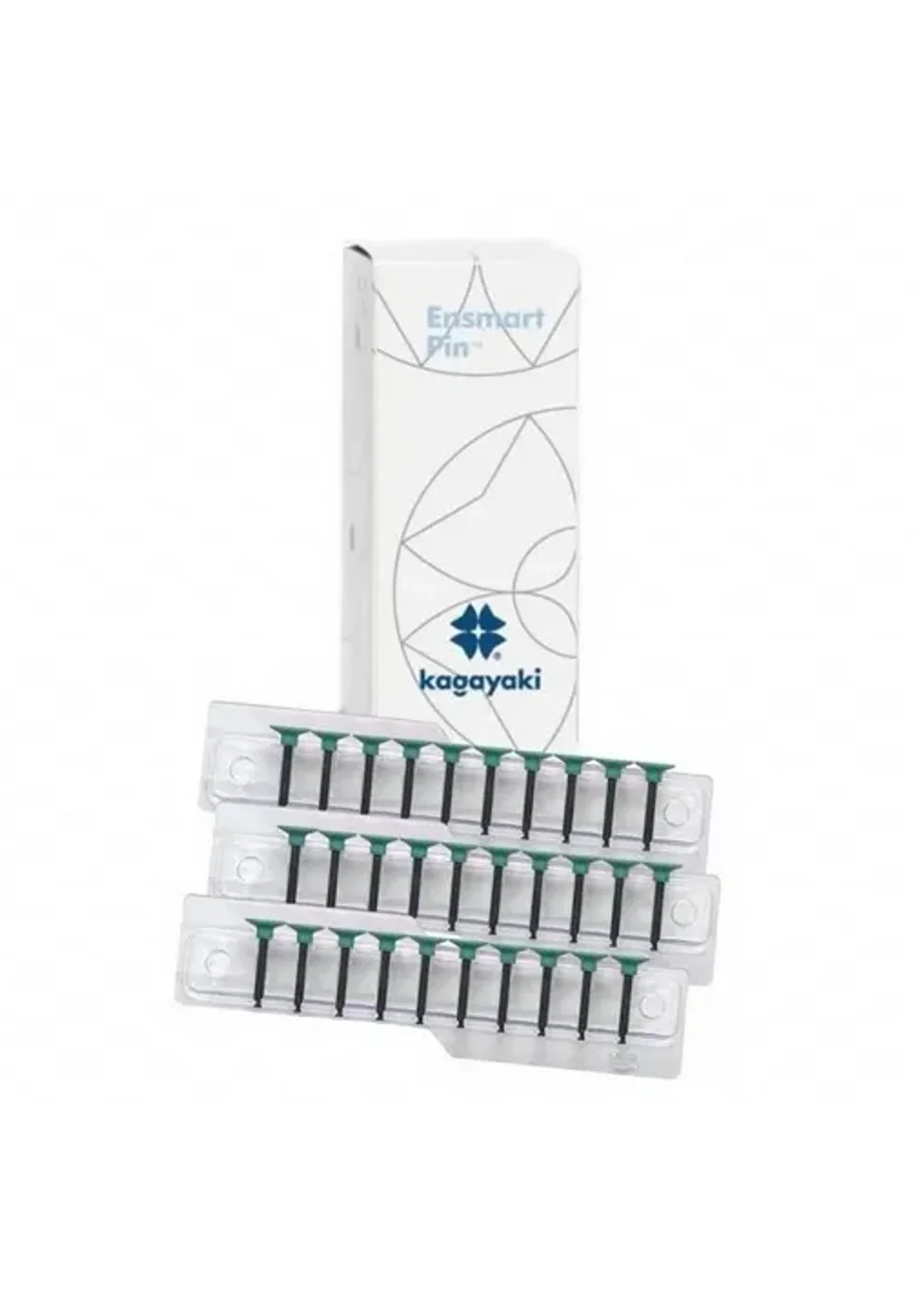 Полиры, KAGAYAKI, Головки, Ensmart Pin 70, зеленые, 30шт