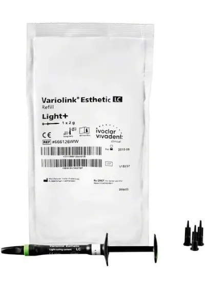 Цемент, Ивоклар-Вивадент, Вариолинк Esthetic LC Refill, light+, 2 г