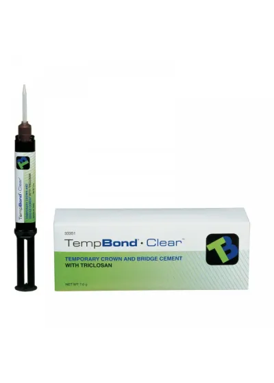 Цемент, KERR, Темп-бонд Клир (TempBond Clear), цемент, 1шпр.х 6гр, 33351
