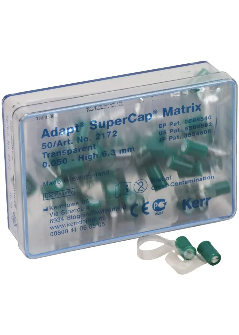Капсулы для супермата Adapt SuperCap, Kerr, 0.05x6.3 мм, 50 шт, #2172