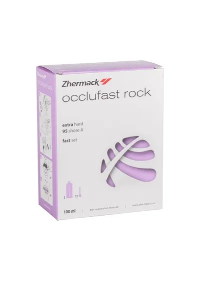 Материал для регистрации прикуса, Zhermack, Occlufast Rock, А-силикон, 2x50 мл