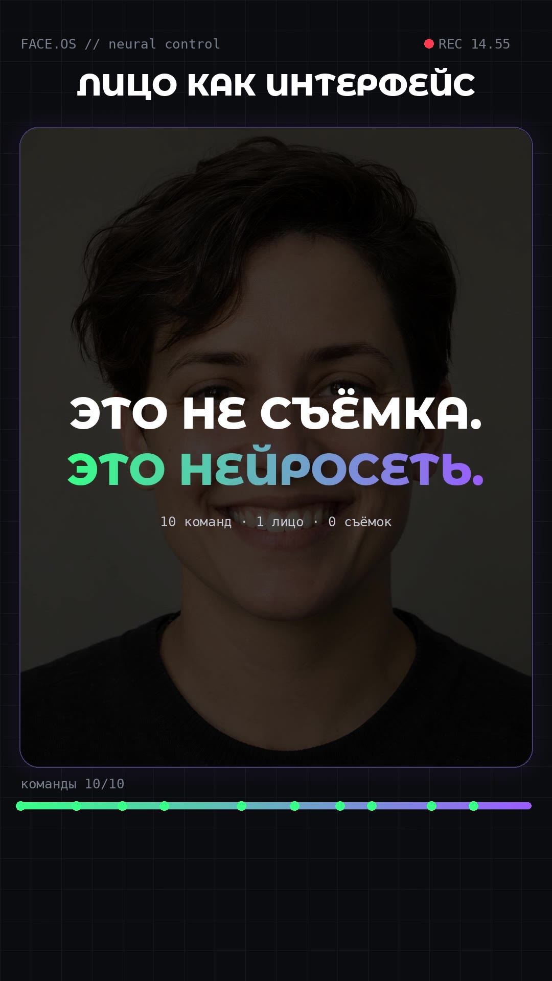 Лицо как интерфейс