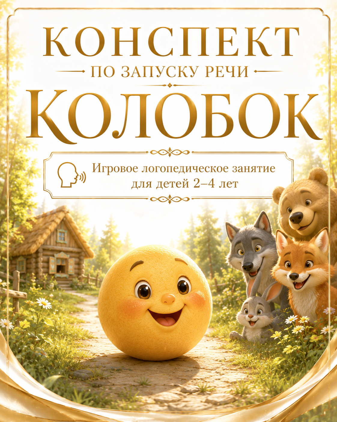 КОНСПЕКТ ПО ЗАПУСКУ РЕЧИ КОЛОБОК Игровое логопедическое занятие для детей 2–4 лет