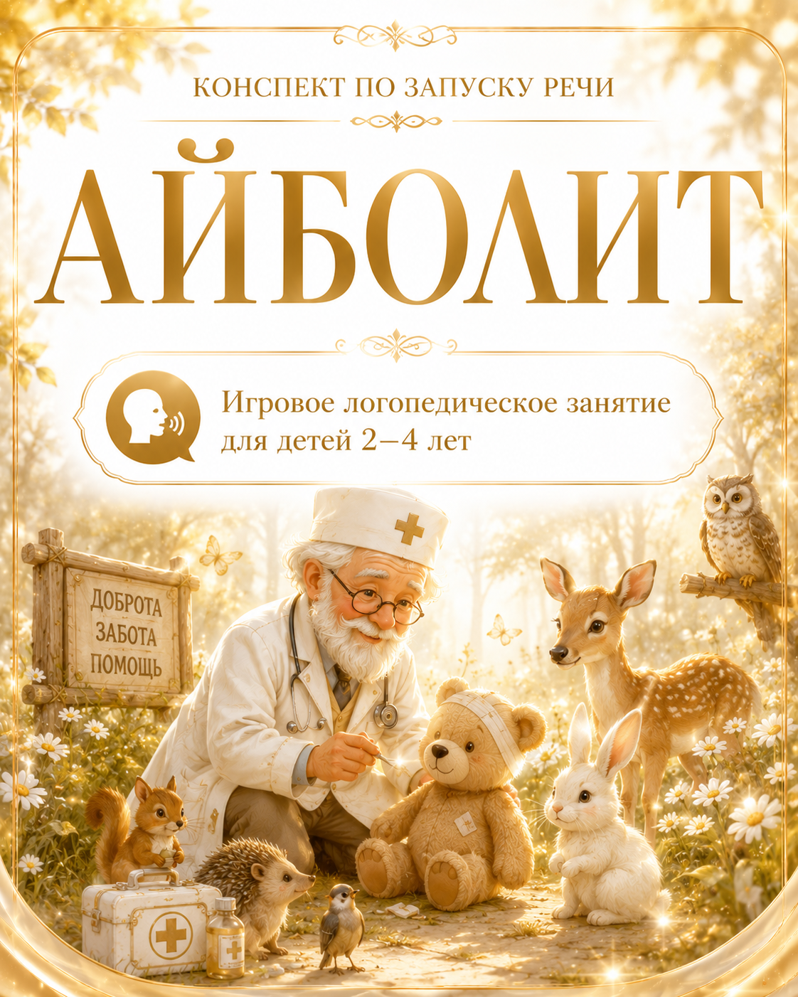 КОНСПЕКТ ПО ЗАПУСКУ РЕЧИ «АЙБОЛИТ» Игровое логопедическое занятие для детей 2–4 лет