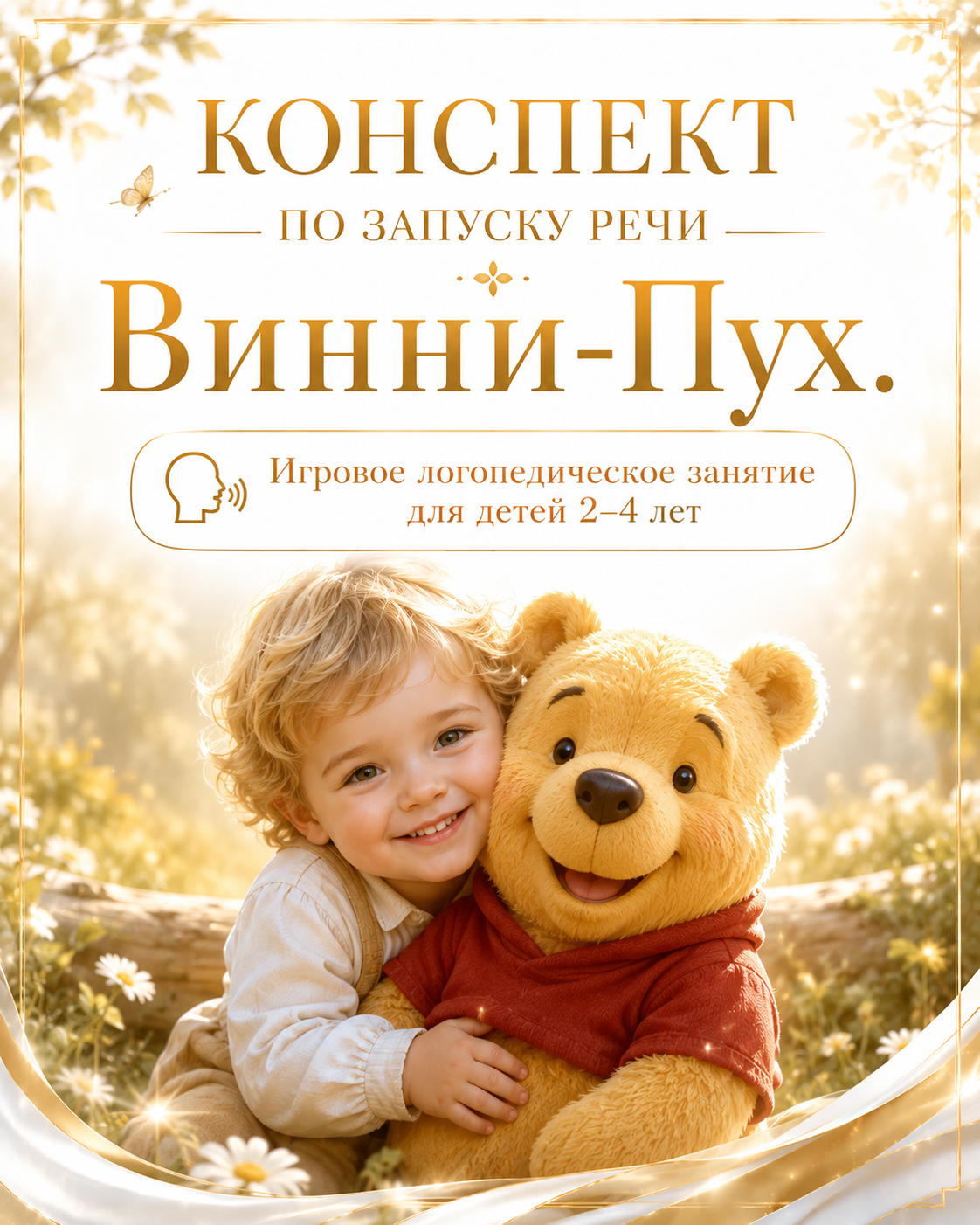 КОНСПЕКТ ПО ЗАПУСКУ РЕЧИ ВИННИ-ПУХ Игровое логопедическое занятие для детей 2–4 лет