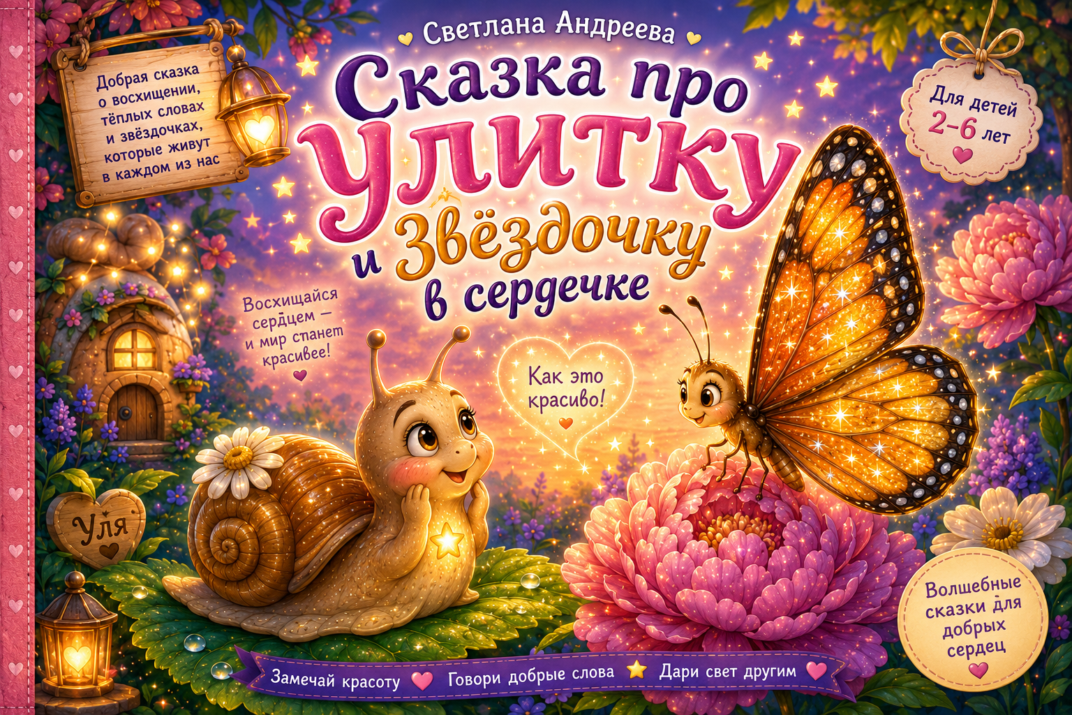 Сказка про Улитку и Звёздочку в сердечке