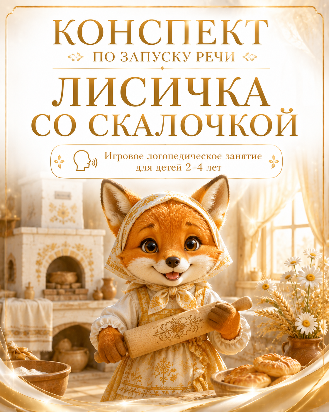 КОНСПЕКТ ПО ЗАПУСКУ РЕЧИ ЛИСИЧКА СО СКАЛОЧКОЙ  Игровое логопедическое занятие для детей 2–4 лет