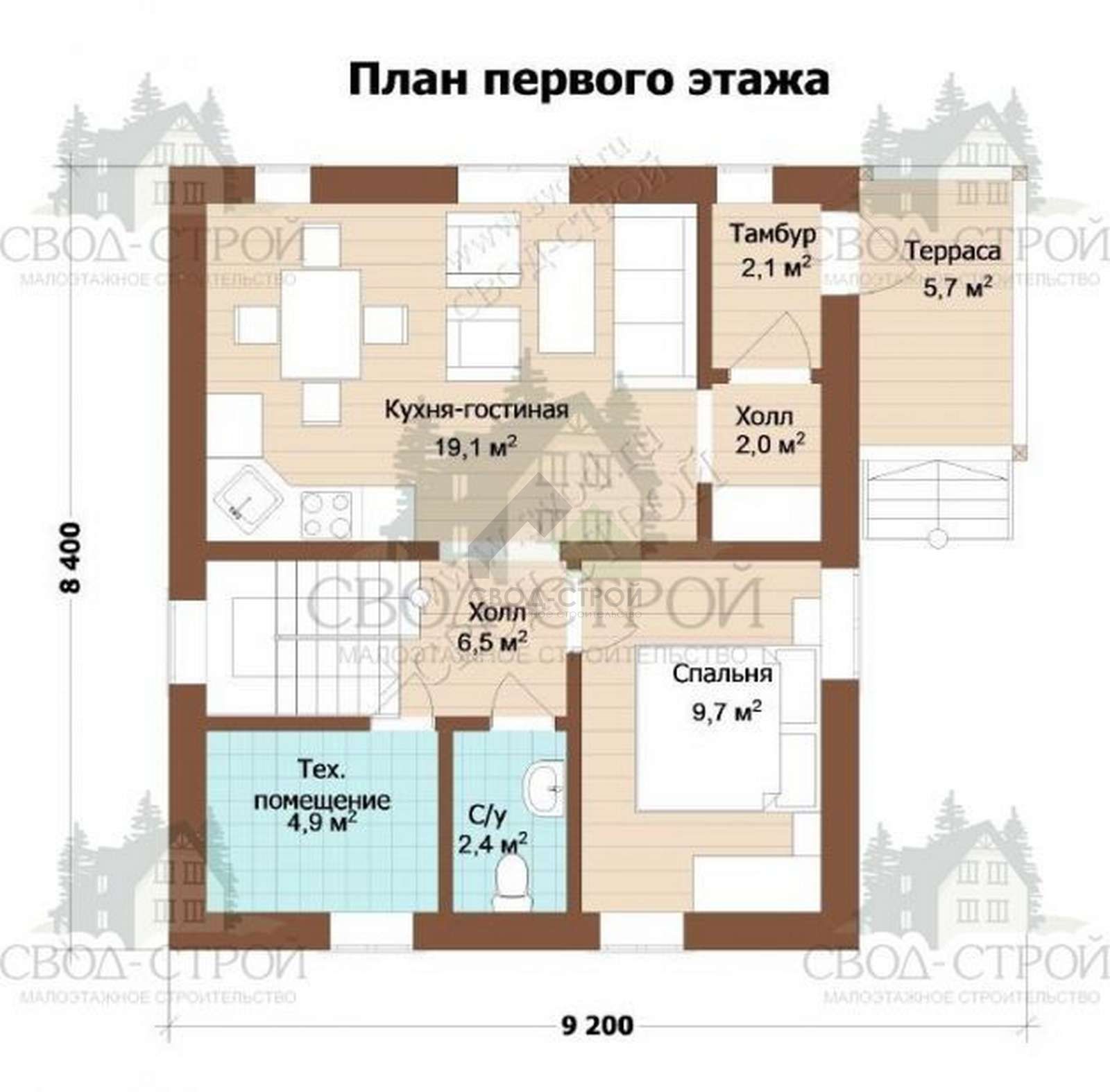Дом по скандинавской технологии С-130 КР «Романтика»