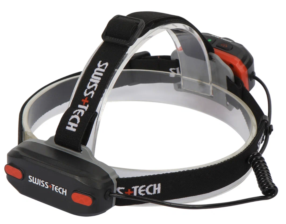 Фонарь налобный Swiss+Tech 18650 140/70 м, 6 режимов перезаряжаемый – №1