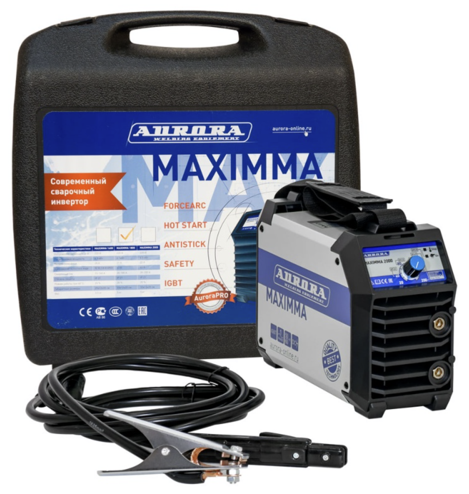 Сварочный инвертор Aurora Maximma 1800 с аксессуарами в кейсе – №1