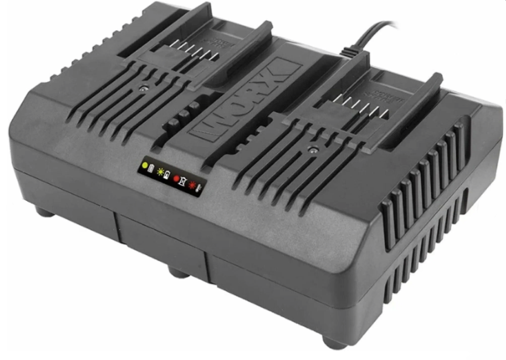 Зарядное устройство Worx WA3883 20V двойное – фото №1 Зарядное устройство Worx WA3883 20V двойное – №1