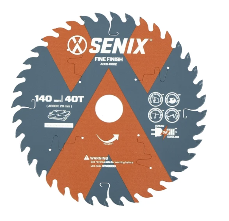 Диск пильный Senix 140 мм х 20 мм 40Т по дереву – №1