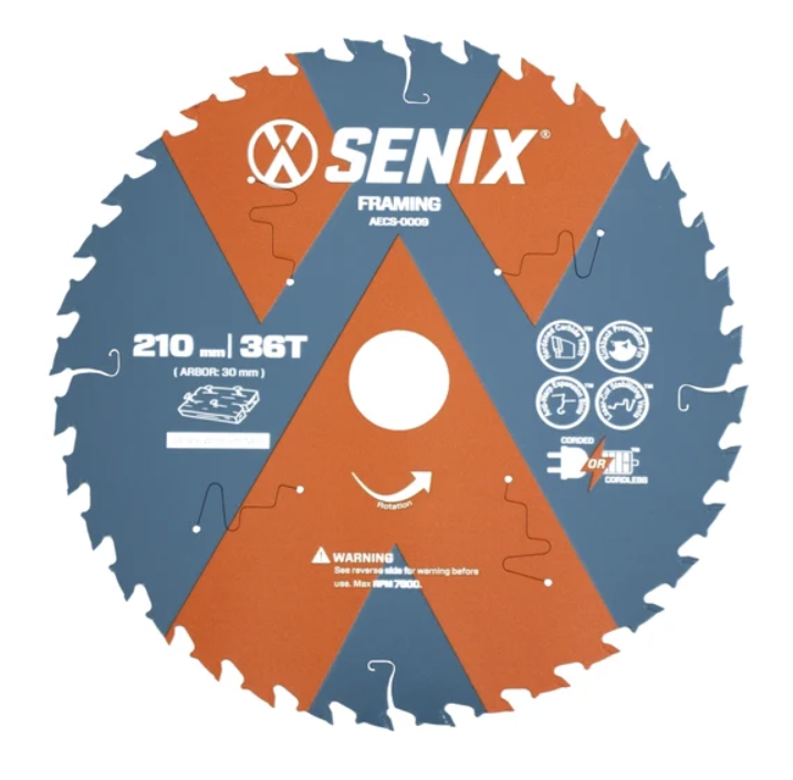 Диск пильный Senix 210 мм х 30 мм 36Т по дереву – фото №1 Диск пильный Senix 210 мм х 30 мм 36Т по дереву – №1