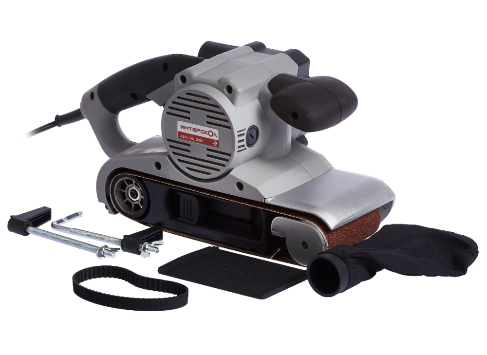 Ленточная шлифовальная машина Интерскол ЛШМ-100/1200 Э – фото №3 Ленточная шлифовальная машина Интерскол ЛШМ-100/1200 Э – №3