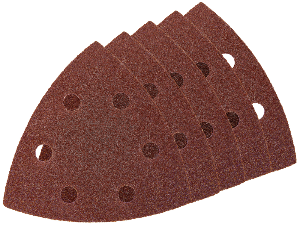 Лист шлифовальный Elitech 93х93 мм Р80, треугольный (5 шт) – №2