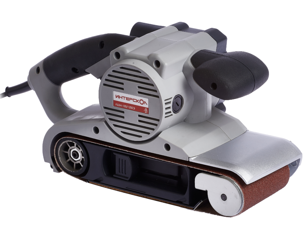 Ленточная шлифовальная машина Интерскол ЛШМ-100/1200 Э – фото №1 Ленточная шлифовальная машина Интерскол ЛШМ-100/1200 Э – №1