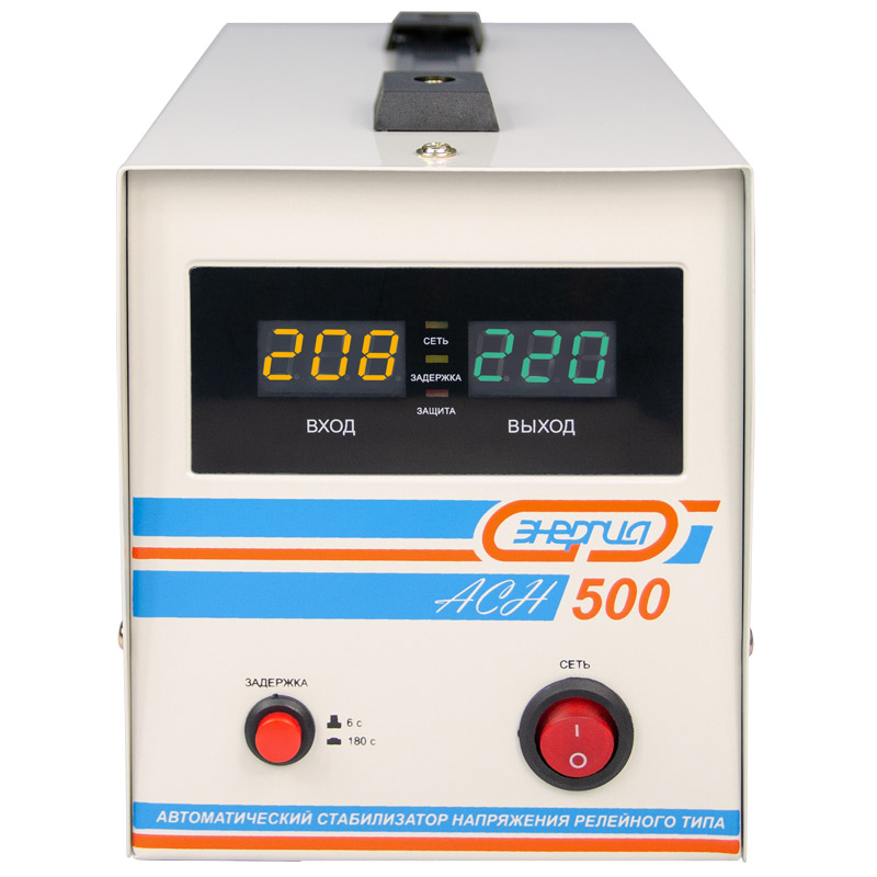 Стабилизатор напряжения Энергия АСН-500 с цифровым дисплеем – №1