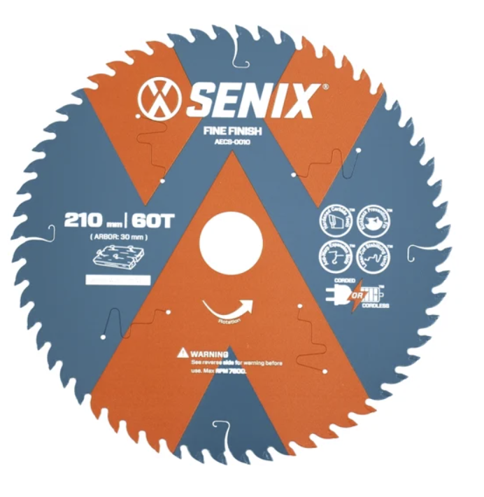 Диск пильный Senix 210 мм х 30 мм 60Т по дереву – фото №1 Диск пильный Senix 210 мм х 30 мм 60Т по дереву – №1
