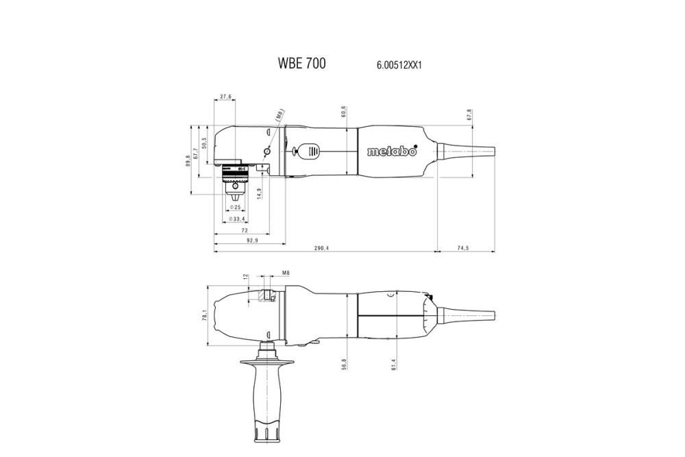 Дрель Metabo WBE 700 – фото №1 Дрель Metabo WBE 700 – №1