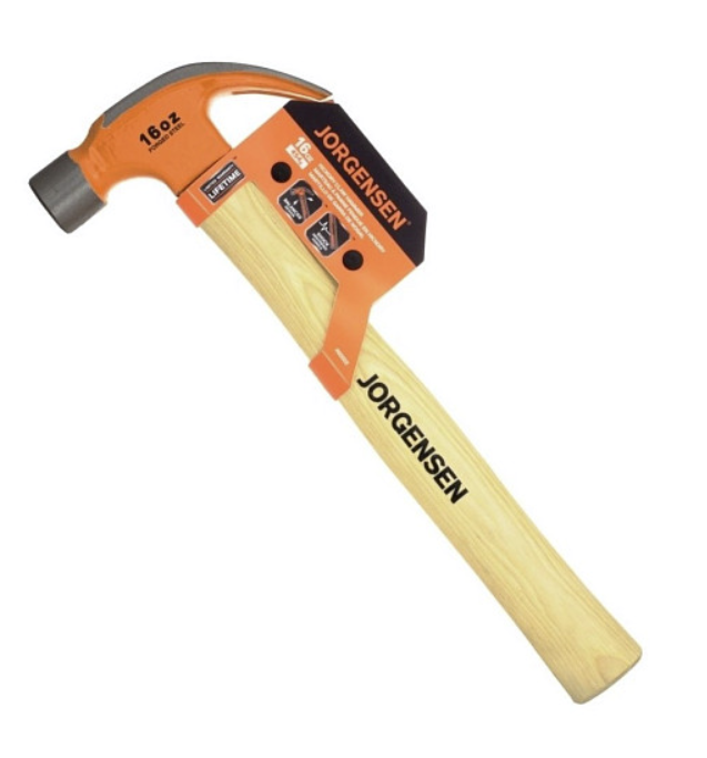Молоток-гвоздодёр Pony Jorgensen 450 гр. с деревянной рукояткой (60002) – фото №1 Молоток-гвоздодёр Pony Jorgensen 450 гр. с деревянной рукояткой (60002) – №1