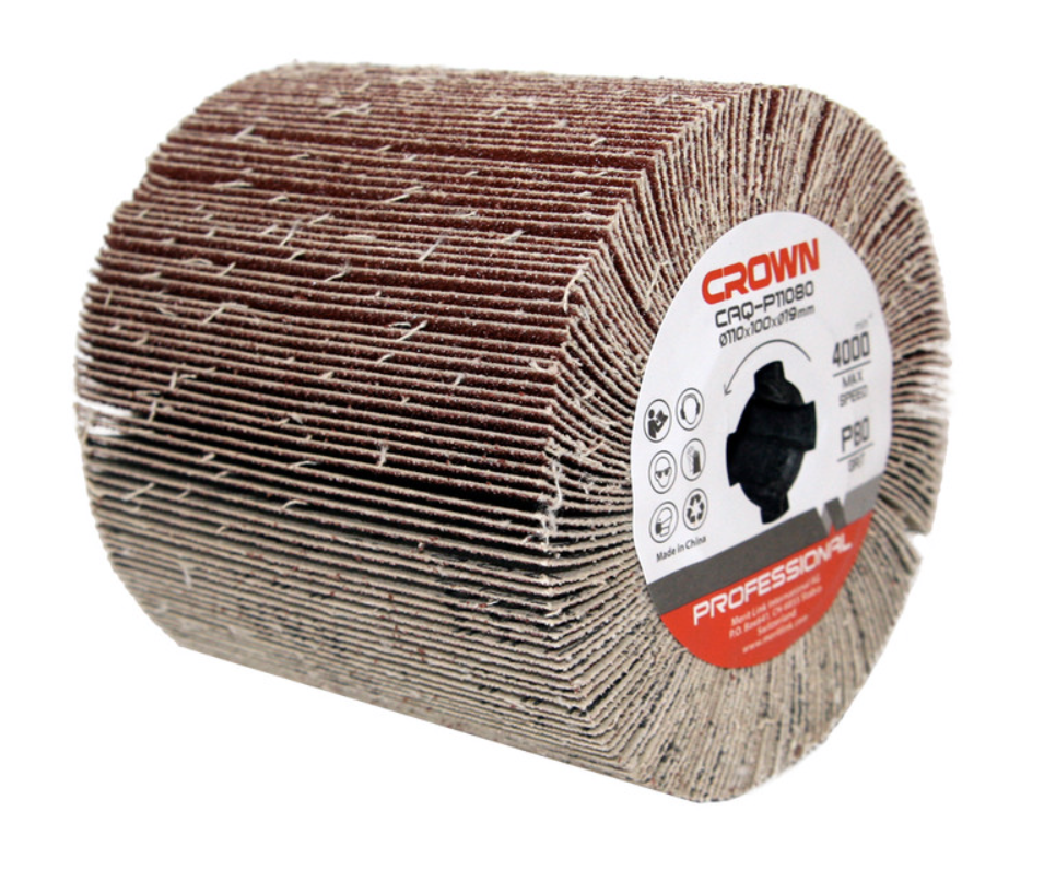 Щетка для браширования Crown CAQ-P11080 абразивная – №1