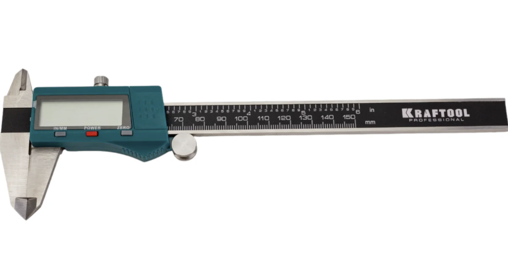 Штангенциркуль электронный Kraftool 150 мм, металлический (34460-150) – фото №1 Штангенциркуль электронный Kraftool 150 мм, металлический (34460-150) – №1