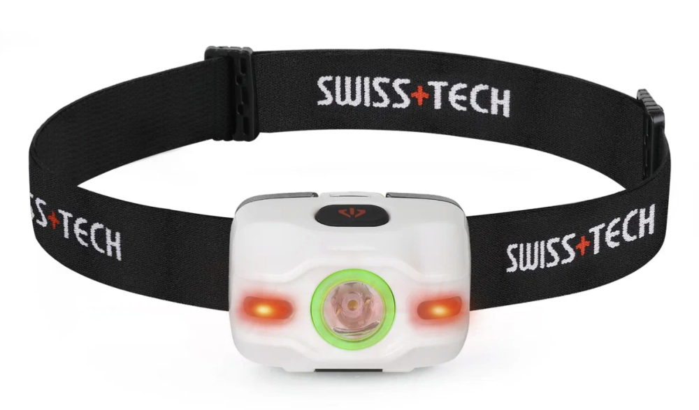 Фонарь Swiss+Tech налобный 3AAA, 80/50 м, белый, 3 режима – №1