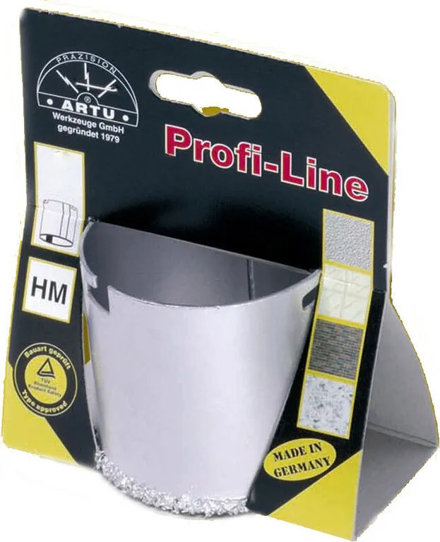 Коронка твердосплавная Artu Profi-Line HM 53 мм по керамике – №1