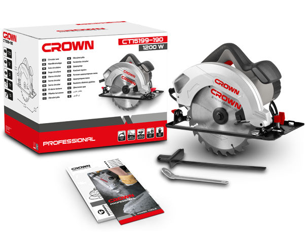Пила циркулярная Crown CT15199-190 – фото №1 Пила циркулярная Crown CT15199-190 – №1