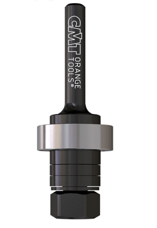 Державка для фрезы пазовой CMT S=12 с подшипником и гайкой – №1