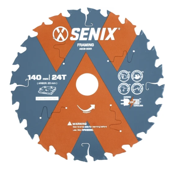 Диск пильный Senix 140 мм х 20 мм 24Т по дереву – №1