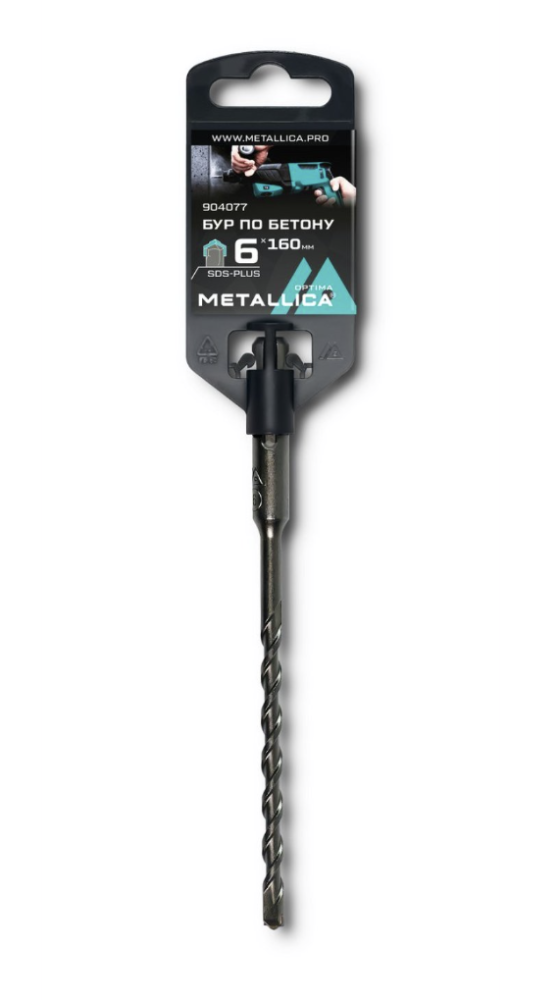 Бур SDS+ Metallica Optima 6х160/100 мм – №1