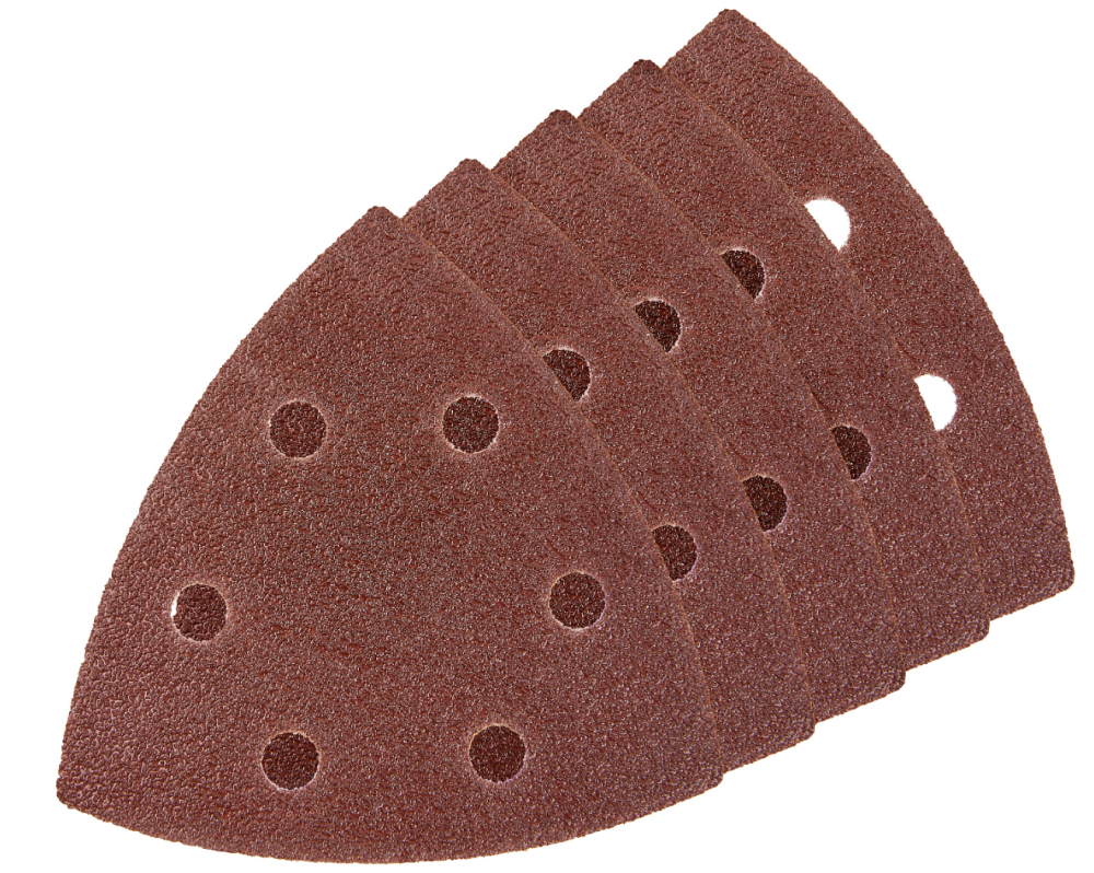 Лист шлифовальный Elitech 93х93 мм Р60, треугольный (5 шт) – фото №2 Лист шлифовальный Elitech 93х93 мм Р60, треугольный (5 шт) – №2