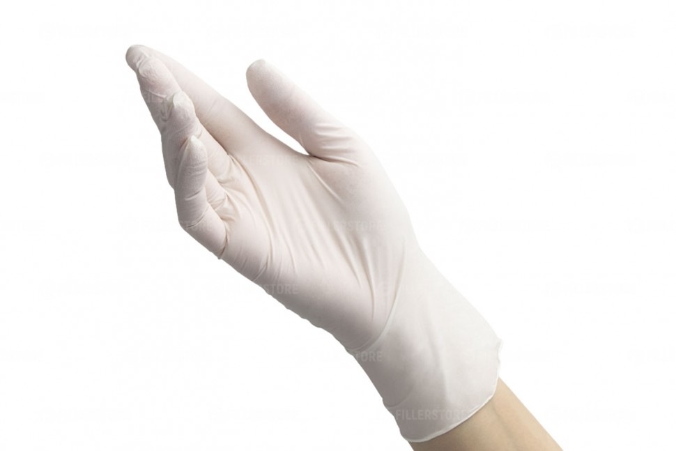 Перчатки Benovy Nitrile MultiColor нитриловые, белые, XS, 50 пар в блоке (Бинови)