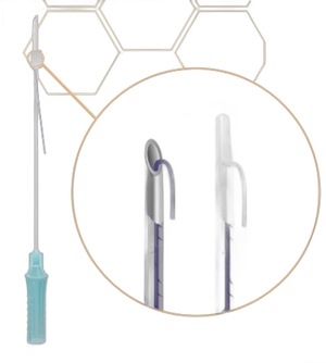 Мезонити Honey Derma Thread PDO COG 3D FE type L cannula 21Gx90mm - 160mm (Хани Дерма Фред)