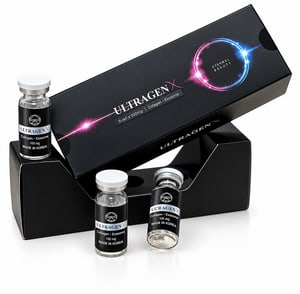 Коллагеновая сыворотка с экзосомами для кожи COSMODERMA ULTRAGEN X 3х100мг (Ультраген Икс)