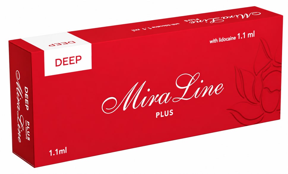 Филлер MiraLine Deep Plus с лидокаином 1х1.1мл (Миралайн Дип Плюс)