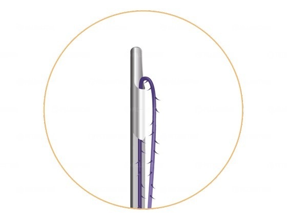 Мезонити Honey Derma Thread PDO COG FOR NOSE L cannula FA type 21Gx60mm - 80mm (Хани Дерма Фред)