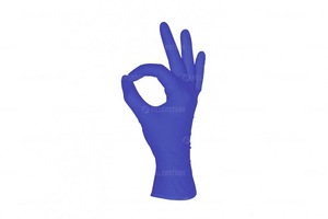 Перчатки mediOk Nitrile нитриловые, фиолетовые, р. M, 50 пар в блоке (МедиОк)