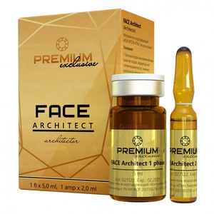Мезопрепарат Материал-гель водосодержащий КОНТУРГЕЛЬ-ХПМ PREMIUM FACE Architect 1флх5мл и 1ампх2мл (Премиум Фэйс Архитект)