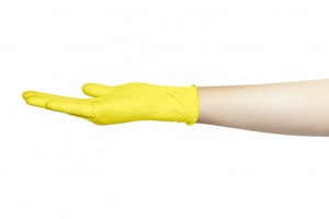 Перчатки MediOk Nitrile нитриловые неопудренные, желтые, р. XS, 50 пар в блоке (МедиОк)