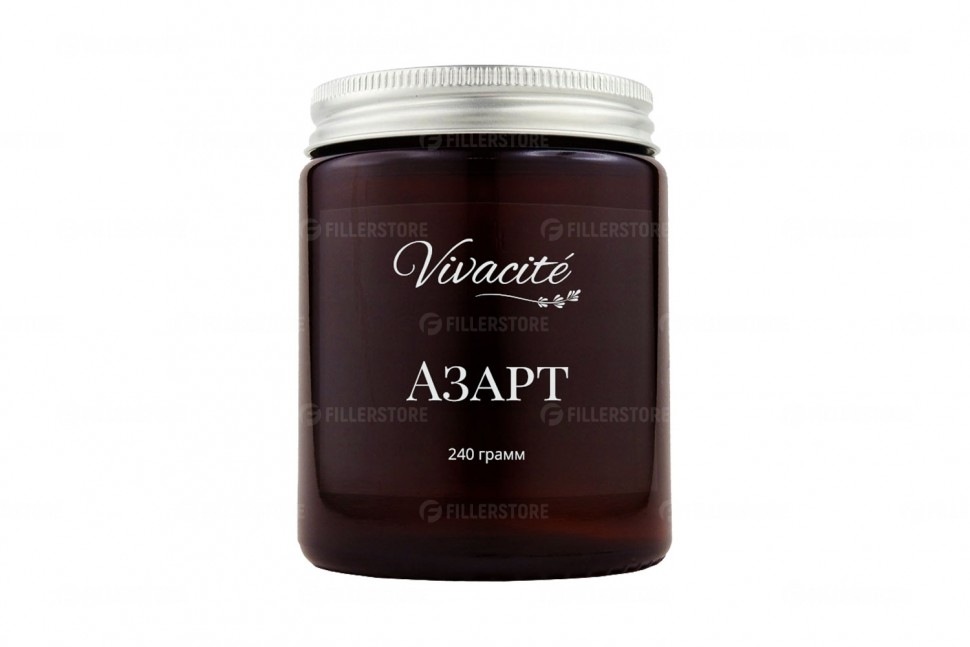 Ароматическая свеча "Азарт" большая в темном стекле Vivacite 240мл