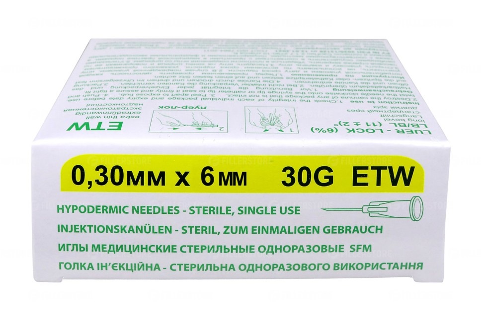 Игла для мезотерапии SFM 0,3x6-30G, 50 шт. в уп.