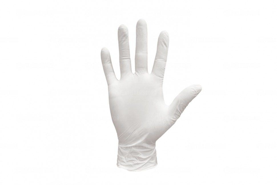 Перчатки Nitrile нитриловые белые, р. S, 50 пар в блоке (Нитрил)