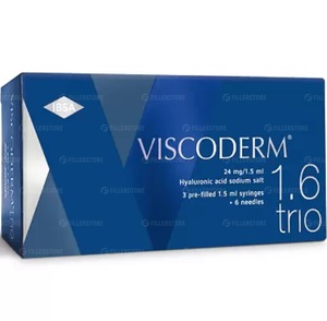 Биоревитализант Viscoderm 1,6% "Трио" 3х1,5мл (Вискодерм)