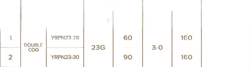 Мезонити Honey Derma Thread PDO DOUBLE COG 23Gx60mm - 160mm (Хани Дерма Фред)