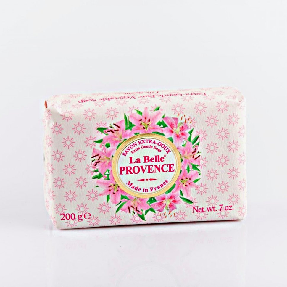 Мыло лилия в бумажной упаковке La belle Provence 200гр.