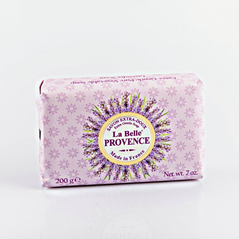 Мыло лаванда в бумажной упаковке La belle Provence 200гр.