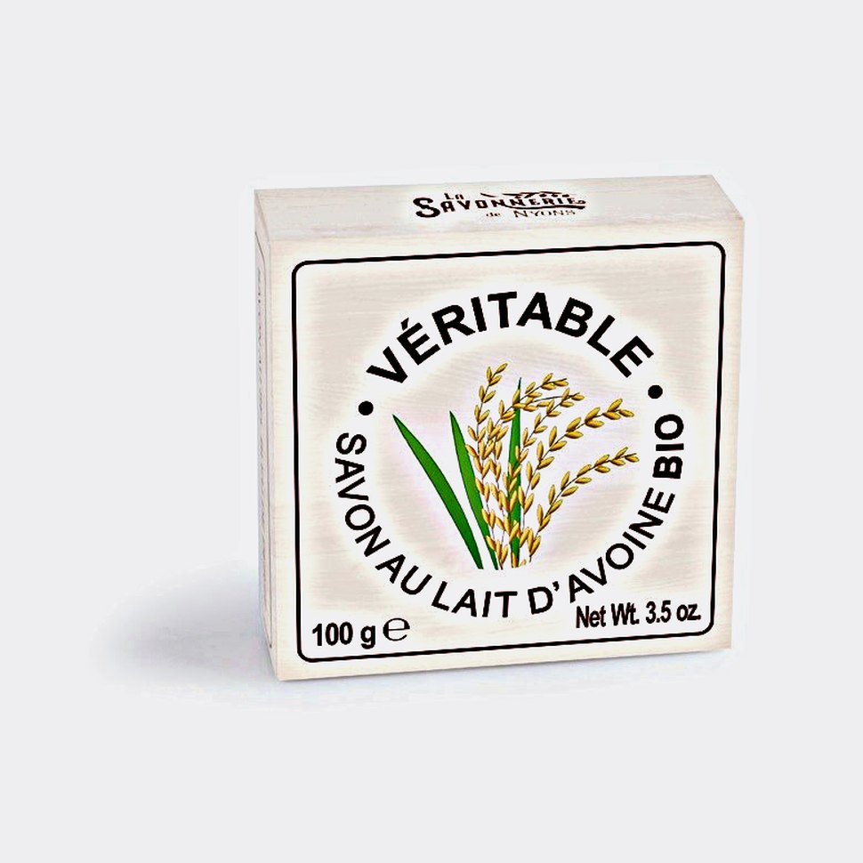 Круглое мыло с овсяным био молочком 100 грамм