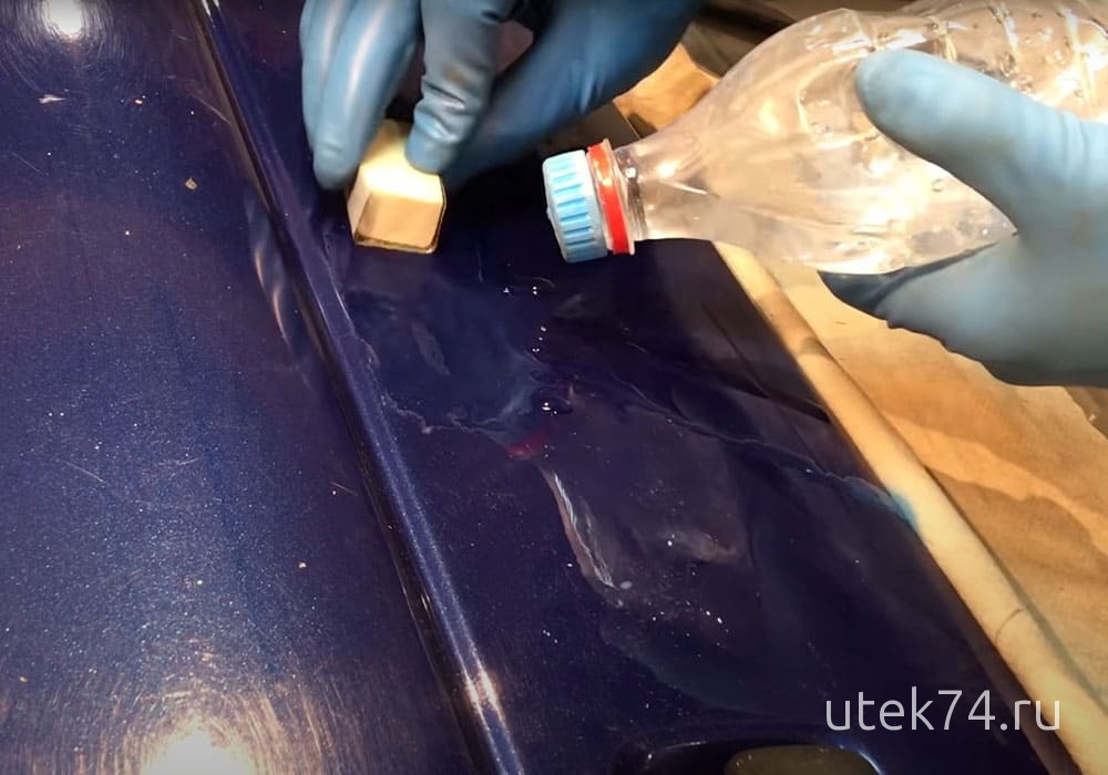 Ремонт и удаление царапин и сколов с кузова — фото работ 15 в автосервисе ЮТЭК